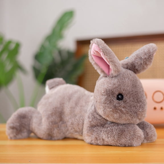 Cute Rabbit Bunny Stuffed Animal Plush Toy for Girlfriend Adult Kids Easer Birthday Christmas Gift