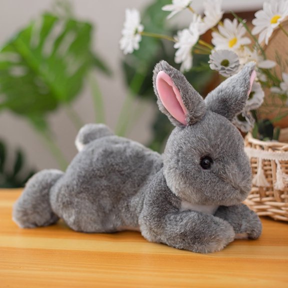 Cute Rabbit Bunny Stuffed Animal Plush Toy for Girlfriend Adult Kids Easer Birthday Christmas Gift