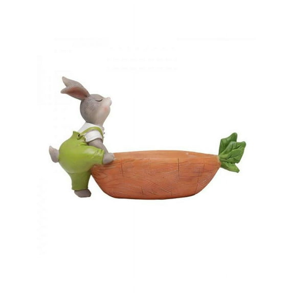 Cute Rabbit Cartoon Resin FlowerPot Succulent Plant Pot Home Micro Landscape Decoration