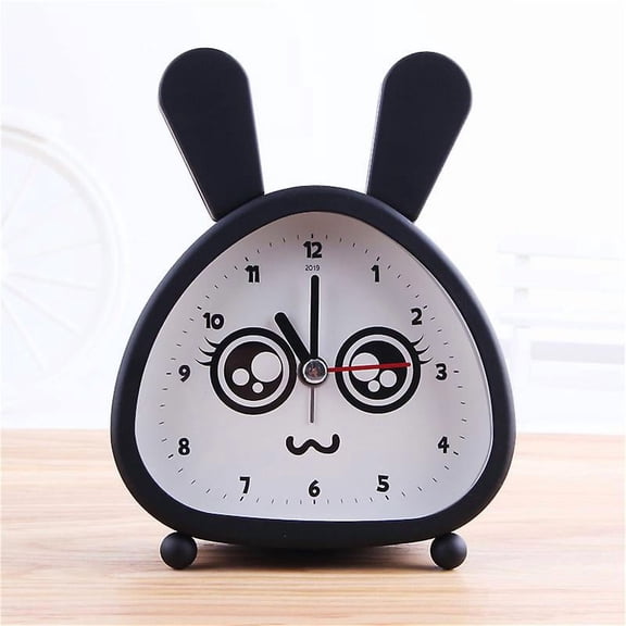Cute Rabbit Clock Children's Alarm Clock Creative Bedside Lamp Snooze Function Timed Night Light