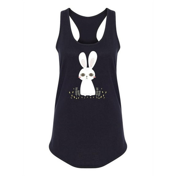Cute Rabbit Design. Tank Women -Image by Shutterstock, Female Large