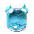 thumbnail image 1 of Cute Rabbit Dog Costume Pet Clothes，Thickened Double Layer Fleece Puppy Sweater With Bunny Ears & Tail For Small Dogs Cats Winter Wear, 1 of 2