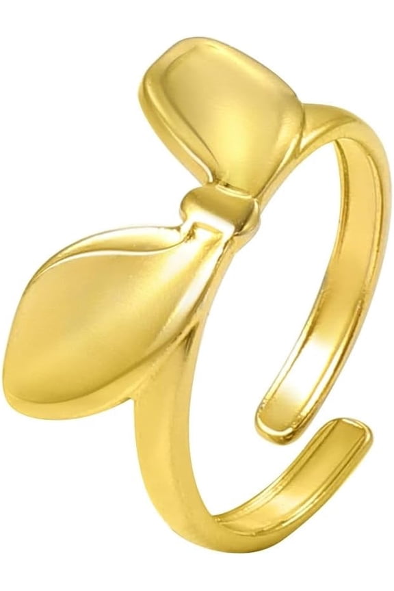 Cute Rabbit Ear Statement Open Ring for Women Stainless Steel Thin Adjustable Bunny Stackable Unique Animal Wrap Finger Knuckle Band Promise Rings Dainty Easter Wedding Jewelry for Daughter