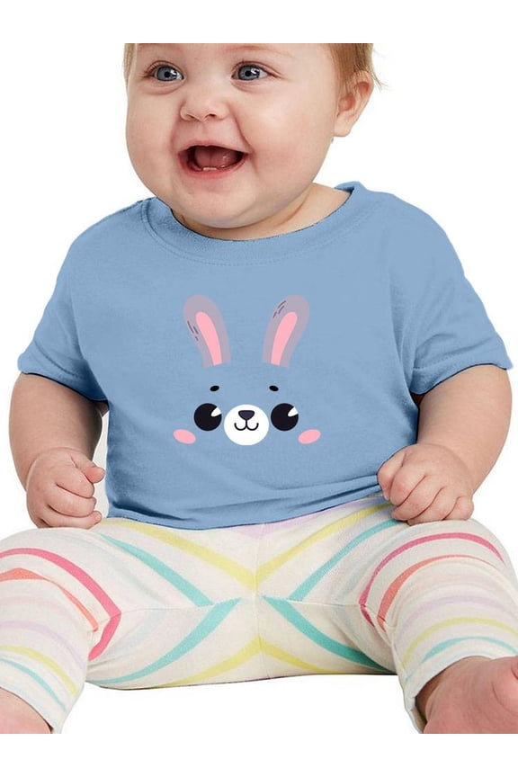 Cute Rabbit Face T-Shirt Infant -Image by Shutterstock, 12 Months