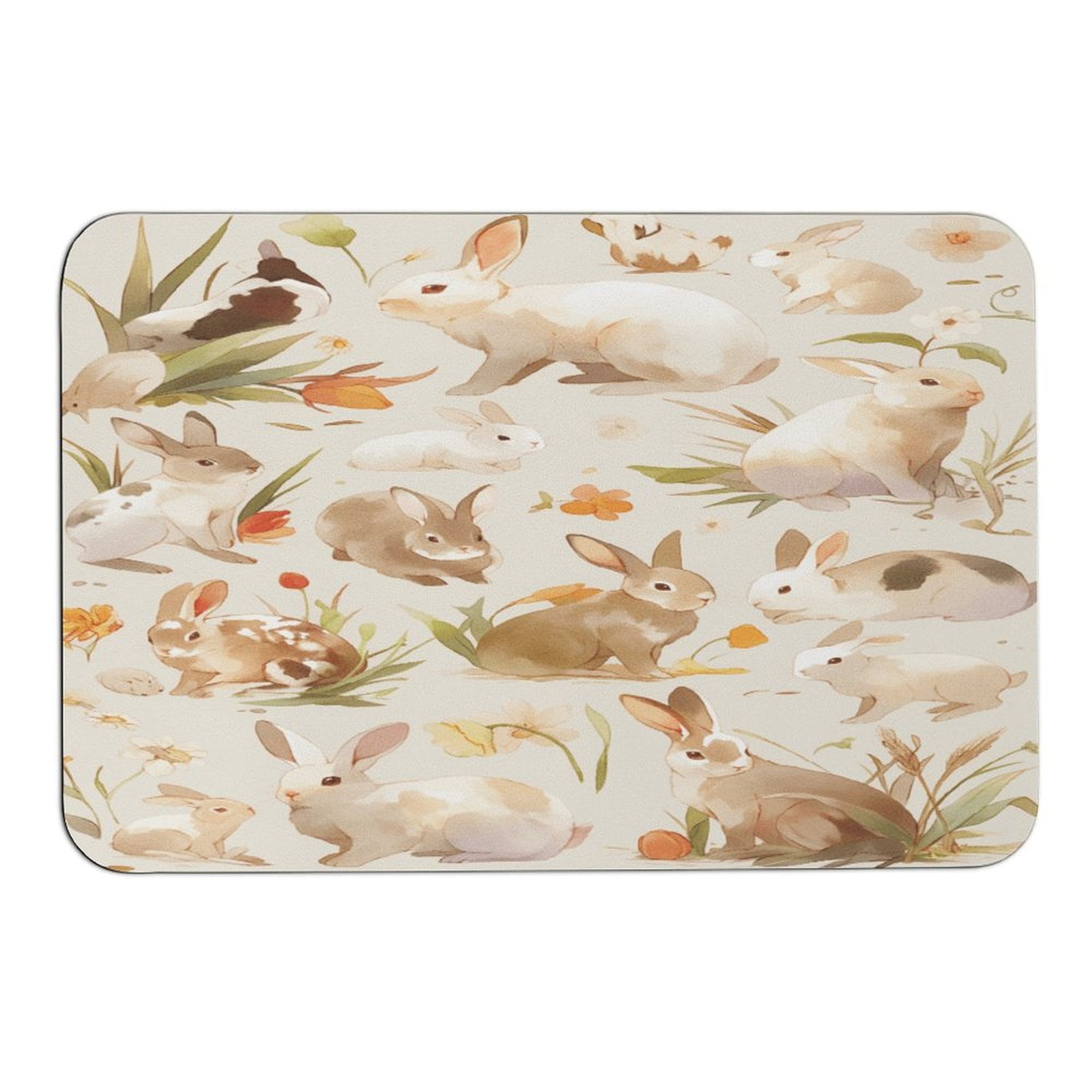 Cute Rabbit Floor Mat Kitchen Bedroom Decor Carpet Home Hallway ...