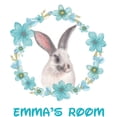 thumbnail image 1 of Cute Rabbit Flowers Customized Wall Decal - Custom Vinyl Wall Art - Personalized Name - Baby Girls Boys Kids Nursery Daycare Bedroom Wall Decal Room Decor Wall Stickers Decoration Size (20x20 inch), 1 of 1