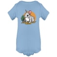 thumbnail image 1 of Cute Rabbit Hand Drawing Bodysuit Infant -Image by Shutterstock,  6 Months, 1 of 2