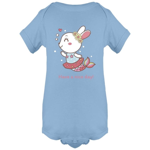 Cute Rabbit Mermaid Bodysuit Infant -Image by Shutterstock, Newborn