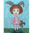 thumbnail image 1 of "Cute Rabbit" Painting Print on Wrapped Canvas, 1 of 5
