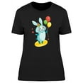 thumbnail image 1 of Cute Rabbit Party Cartoon T-Shirt Women -Image by Shutterstock, Female Small, 1 of 2