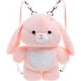 thumbnail image 1 of Cute Rabbit Plush Backpack 3D Rabbit Plush Bag Animal Plush Toy Soft Stuffed Shoulder Bag Kawaii Carrier Backpack Soft Animal Shoulder Bags, 1 of 7