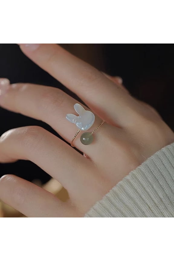 Cute Rabbit Ring Female Special-interest Design Simple All-match
