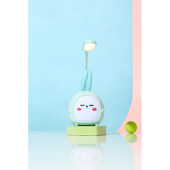 Cute Rabbit Shape LED Desk, Bed Lamp. Reading Lamp/Night Light With 360 Flexibility. (Blue)