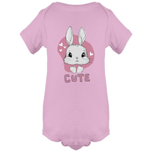 Cute Rabbit Slogan Bodysuit Infant -Image by Shutterstock,  24 Months