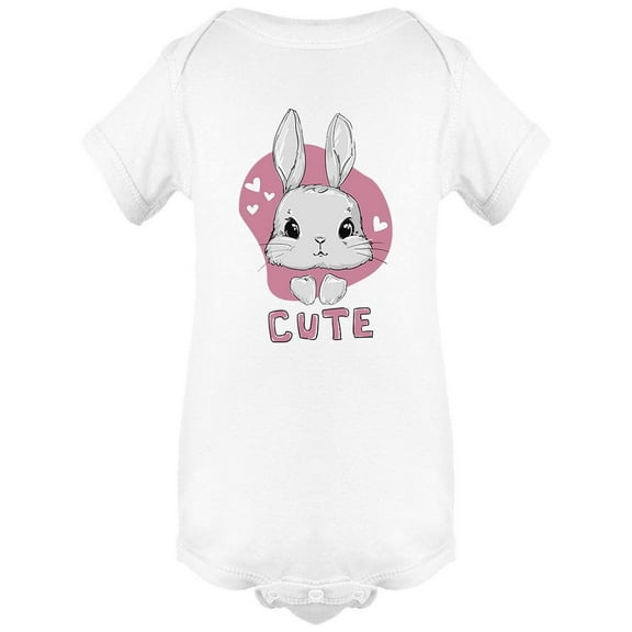 Cute Rabbit Slogan Bodysuit Infant -Image by Shutterstock,  24 Months