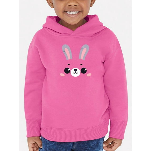 Cute Rabbit Smile Face Hoodie Toddler - Toddler Hoodie