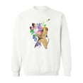 thumbnail image 1 of Cute Rabbit Watercolor Sweatshirt Women -Image by Shutterstock, Female Medium, 1 of 4