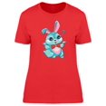 thumbnail image 1 of Cute Rabbit With Doubt, Cartoon T-Shirt Women -Image by Shutterstock, Female Small, 1 of 2