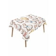thumbnail image 1 of Cute Rabbits Chickens Rectangle Tablecloth, Spring Abstract Modern Animals Waterproof & StainResistant Tablecloth, Washable Oil-proof Table Cover for Dining/Party/Wedding/Camping/Buffet 52x70 In, 1 of 9