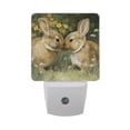 thumbnail image 1 of Cute Rabbits Kiss Valentine LED Night Light Sensor Lamp Plug-in Adjustable Brightness 2 Pack, 1 of 7