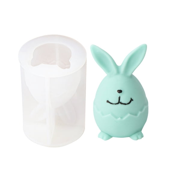 Cute Rabbits Soap Mold Silicone Craft Mold Handmade Soap Bar Craft DIY Rabbits Coloring Painting Model DIY Craft