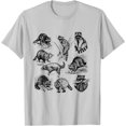 thumbnail image 1 of Cute Raccoon Drawing Racoon Portrait Sketch Wild Trash Panda Unisex T-Shirt for Men Women Kids Toddler,Ice Grey Color,Size L, 1 of 5