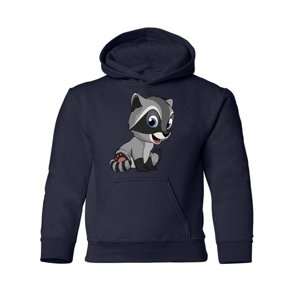 Cute Raccoon Sitting Hoodie Juniors -Image by Shutterstock,  Small