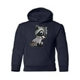 thumbnail image 1 of Cute Raccoon Sitting Hoodie Juniors -Image by Shutterstock,  x-Large, 1 of 4