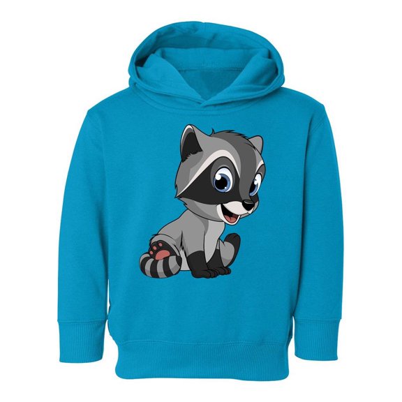 Cute Raccoon Sitting Hoodie Toddler -Image by Shutterstock,  4 Toddler
