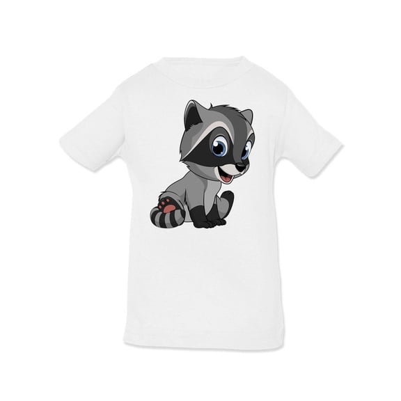Cute Raccoon Sitting T-Shirt Infant -Image by Shutterstock,  12 Months