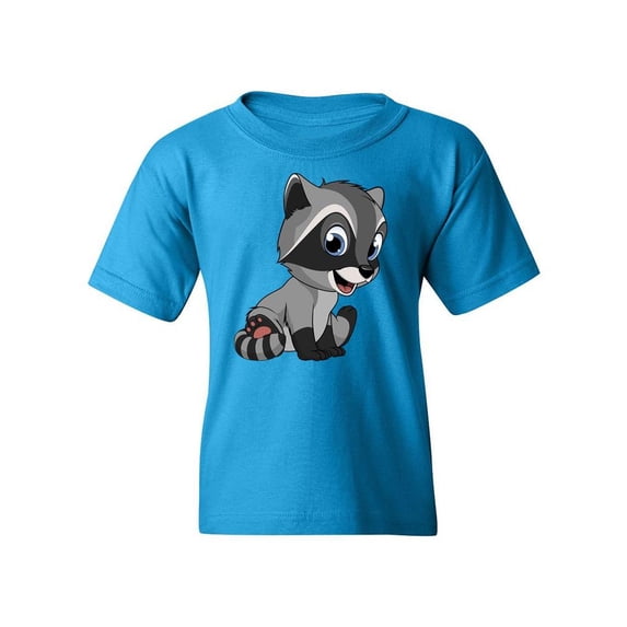Cute Raccoon Sitting T-Shirt Juniors -Image by Shutterstock, x-Large