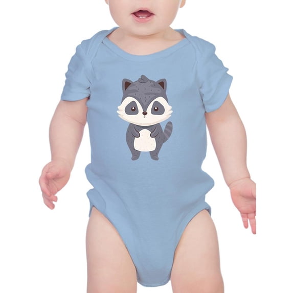 Cute Raccoon Sketch Bodysuit Infant -Image by Shutterstock, 24 Months