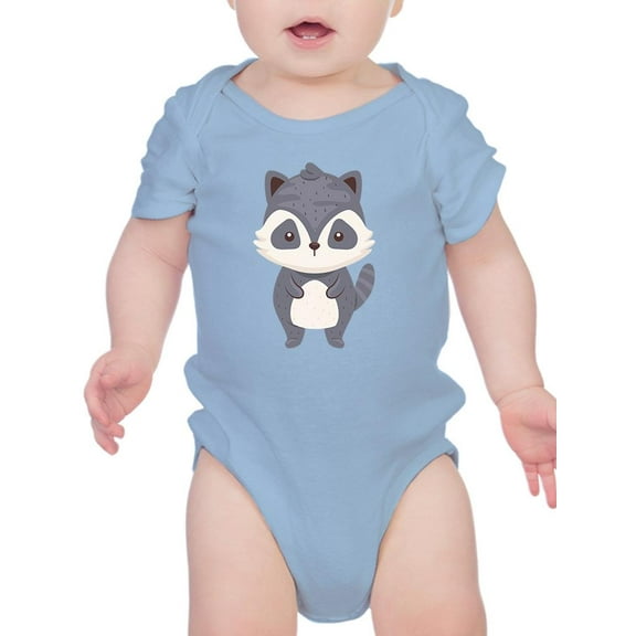 Cute Raccoon Sketch Bodysuit Infant -Image by Shutterstock, 6 Months