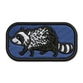 thumbnail image 1 of Cute Raccoon Walking Applique Multi-Color Embroidered Hook & Loop Patch - 2.5 Inch Small, 1 of 5