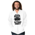 thumbnail image 1 of Cute Raccoon You Going to Finish That Zip Up Hoodie Men's Women's Brisco Brands X, 1 of 6