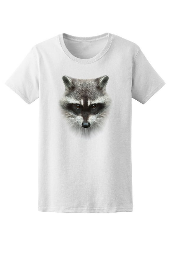 Cute Racoon Head Graphic T-Shirt Men -Image by Shutterstock, Male Medium