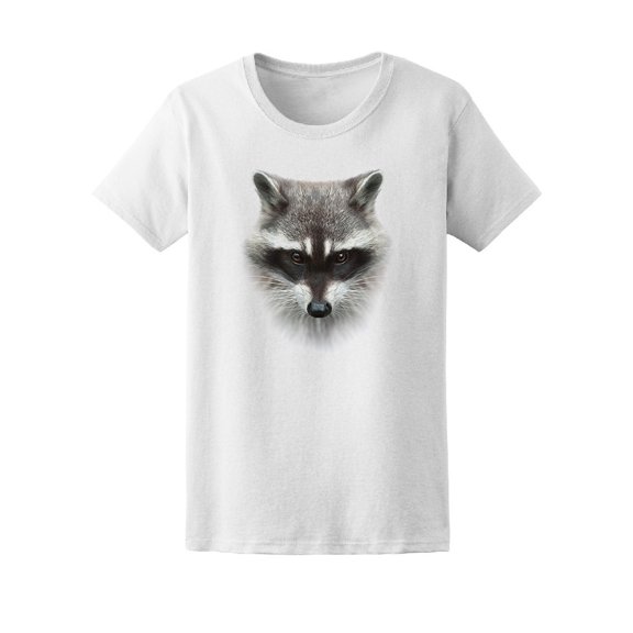Cute Racoon Head Graphic T-Shirt Men -Image by Shutterstock, Male Medium