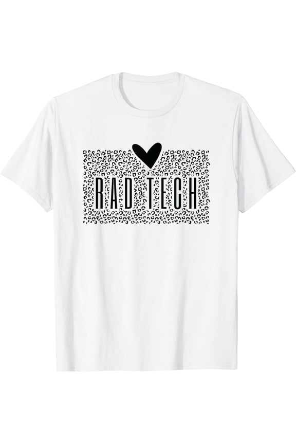 Cute Rad Tech Leopards Gifts Radiology Technician X-Ray Tech T-Shirt