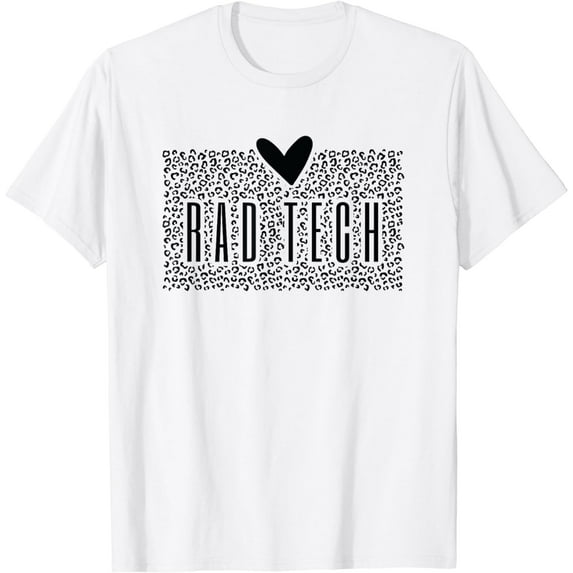Cute Rad Tech Leopards Gifts Radiology Technician X-Ray Tech T-Shirt