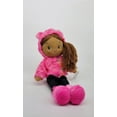thumbnail image 1 of Cute Rag Doll Luvy 16" Brown/Fuschia, 1 of 6