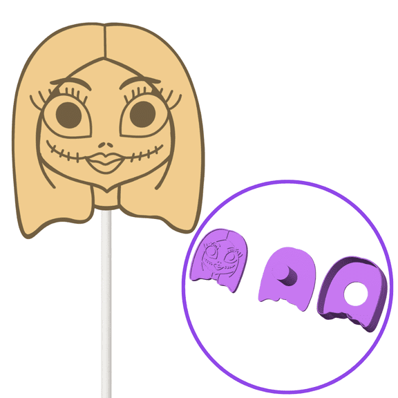 Cute Rag Doll and Embosser Cake Pop Mold