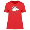 thumbnail image 1 of Cute Rainbow And Rainy Cloud T-Shirt Women -Image by Shutterstock, Female x-Large, 1 of 2