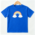 thumbnail image 1 of Cute Rainbow Clouds Boys Graphic Tees Pastel Kids T-Shirt 100% Cotton Short Sleeve Tops Ages 4-13Y, 1 of 5