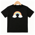 thumbnail image 1 of Cute Rainbow Clouds Boys Graphic Tees Pastel Kids T-Shirt 100% Cotton Short Sleeve Tops Ages 4-13Y, 1 of 5