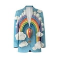 thumbnail image 1 of Cute Rainbow Hot Air Balloon Customized Men's Suits full man Shawl Collar Gentleman Suits for Wedding Business, 1 of 5