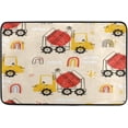thumbnail image 1 of Cute Rainbow Loader Truck Doormats Bathroom Floor Mat Lightweight Non-Slip Area Rugs Entrance Front Door Rug for Outdoor Garden Kitchen Bedroom 23.6" x 15.7", 1 of 7