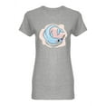 thumbnail image 1 of Cute Rainbow Narwhal Shaped T-Shirt Women -Image by Shutterstock, Female x-Large, 1 of 2