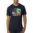 thumbnail image 1 of Cute Rainbow Neon Doberman Dog Lover Mens Premium Tri Blend T-Shirt, Vintage Navy, Medium, 1 of 3