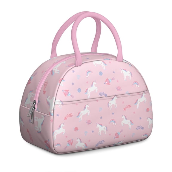 Cute Rainbow Unicorn Lunch Bag – Cartoon Fantasy Horse with Playful Design