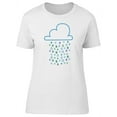 thumbnail image 1 of Cute Rainy Cloud, Rain Doodles T-Shirt Women -Image by Shutterstock, Female Small, 1 of 2